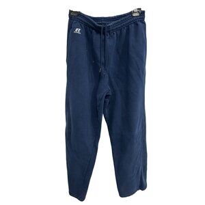 Vintage Russell Athletic Mens Fleece Sweatpants Navy Blue Sz S Sporty Athleisure